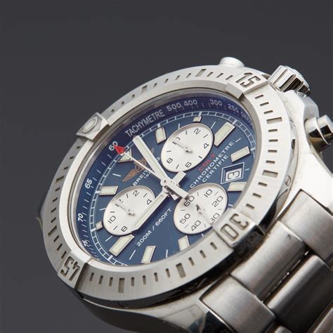 breitling colt quartz leather strap|breitling colt pre owned.